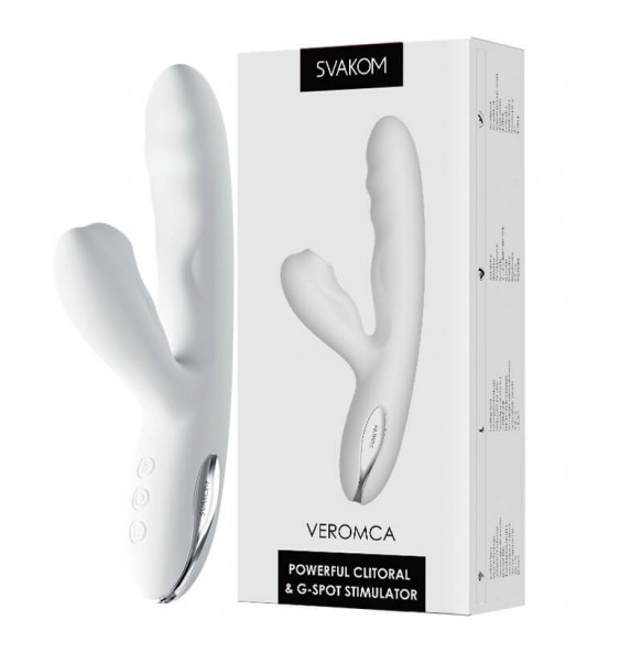 USA SVAKOM - VEROMCA Powerful Clitoral G-spot Stimulator (Chargeable - White)